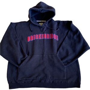 Breckinridge Colorado sweatshirt blue hoodie pink‎ Vintage women’s large Y2k